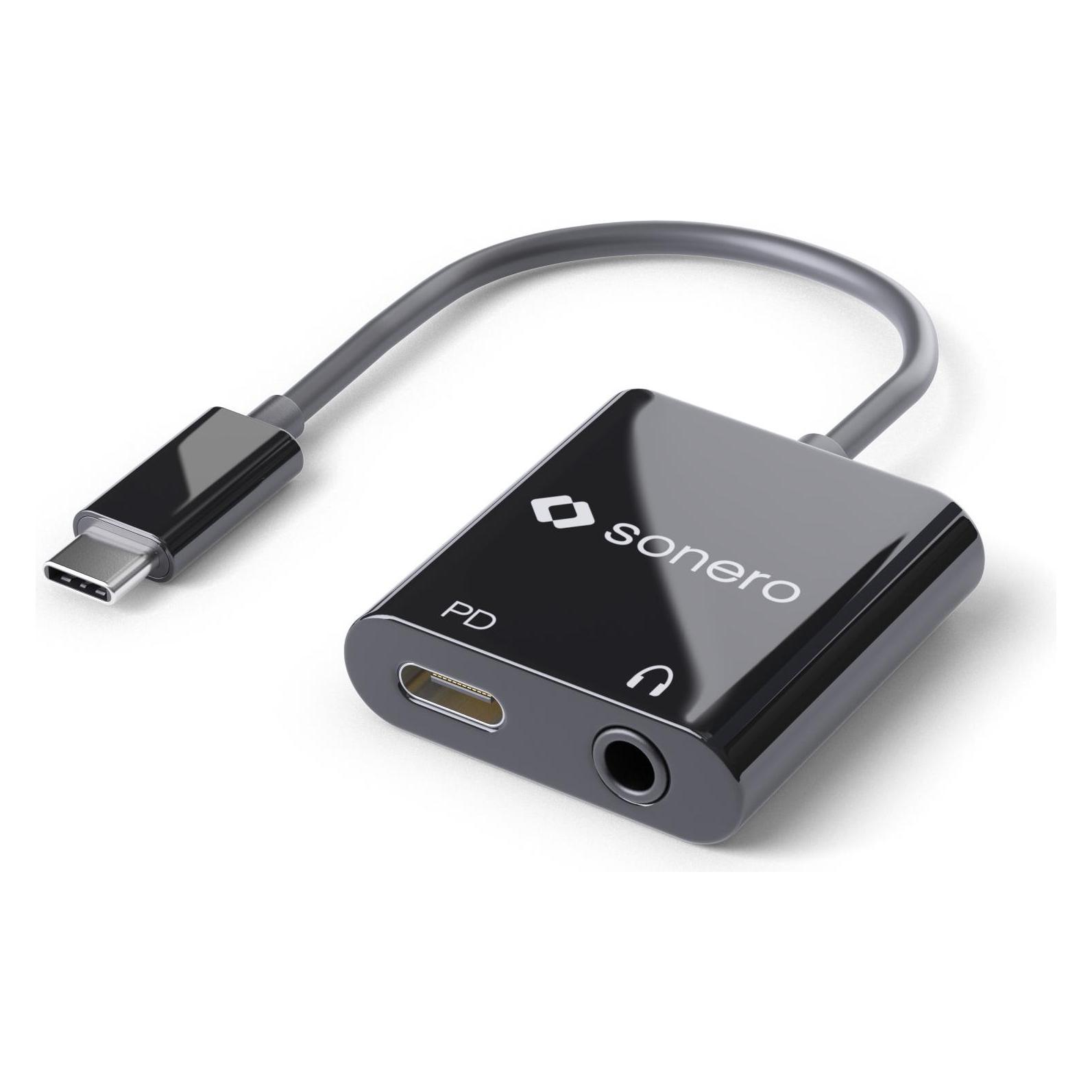 Purelink sonero USB Typ C zu 3,5mm Audio und CF (PD) Konverter (Klinkenadapter) (X-UA200)