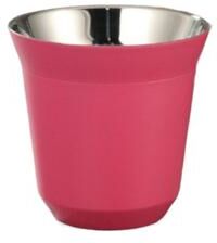 Uplifted Trends Capsule Stainless Steel Coffee Cup Double Wall Portable Water Cup rose Red