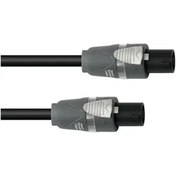 Sommer Cable Lautsprecherkabel Speakon 2x2,5 2,5m sw (2.50 m, 2.50 mm2), Lautsprecherkabel