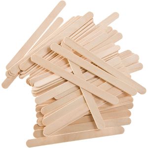 Creativ-Company Holzstäbchen 756855, natur, 114 x 10 x 2mm, flach, 750 Stück