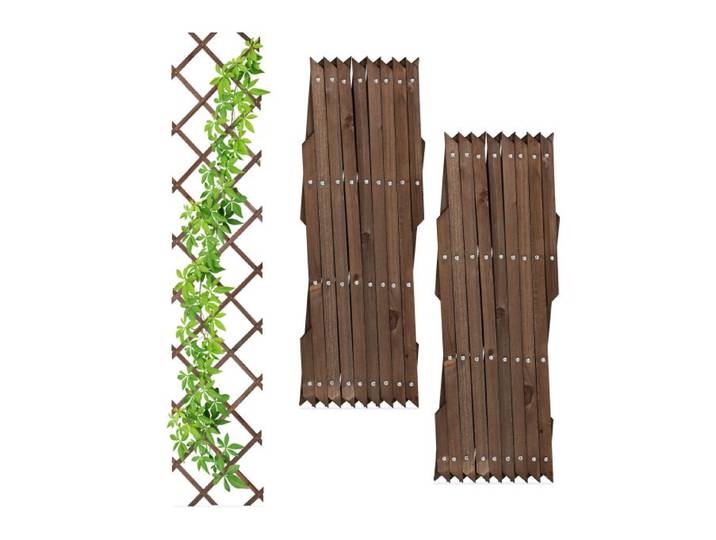 Relaxdays Ausziehbares Rankgitter Holz 3er Set