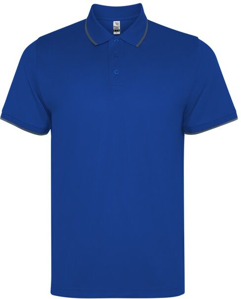 Polo technique unisexe personnalisable en polyester gaufré Sian XXL Bleu Royal