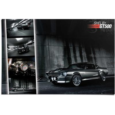 Poster REINDERS "Ford Easton Mustang GT500", schwarz (farbe bild(er): schwarz), B:91,5cm H:61cm, Papier, Bilder, Poster