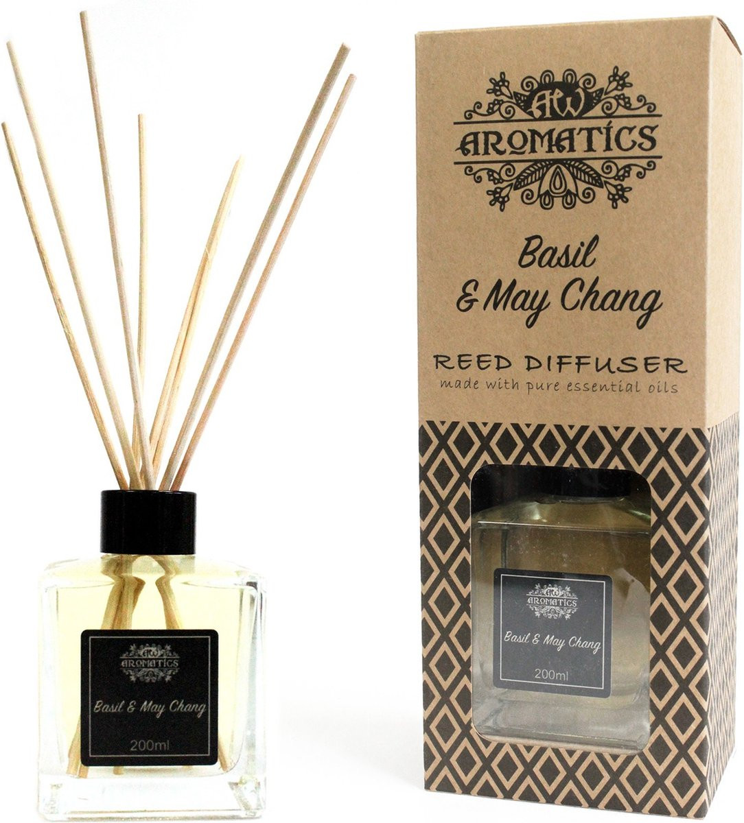 Ancient Wisdom Geurstokjes Basilicum & Maychang - 200 ml