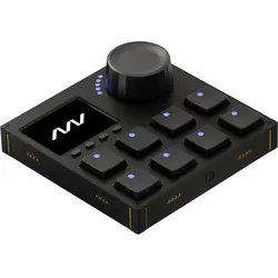 Intech Studio Grid Series 3 - VSN1 Screen on Left, MIDI Controller, Schwarz