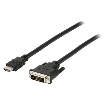 Valueline Kabel HDMI - DVI-D M/M 10 m / Video kabel / 24+1 pin (10 m) (VLCP34800B100)
