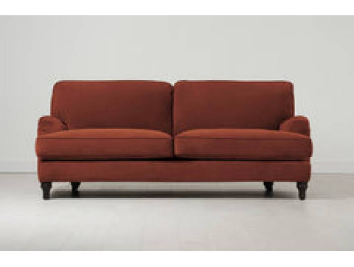 Dreisitzer-Sofa Model 15, Ziegelrot