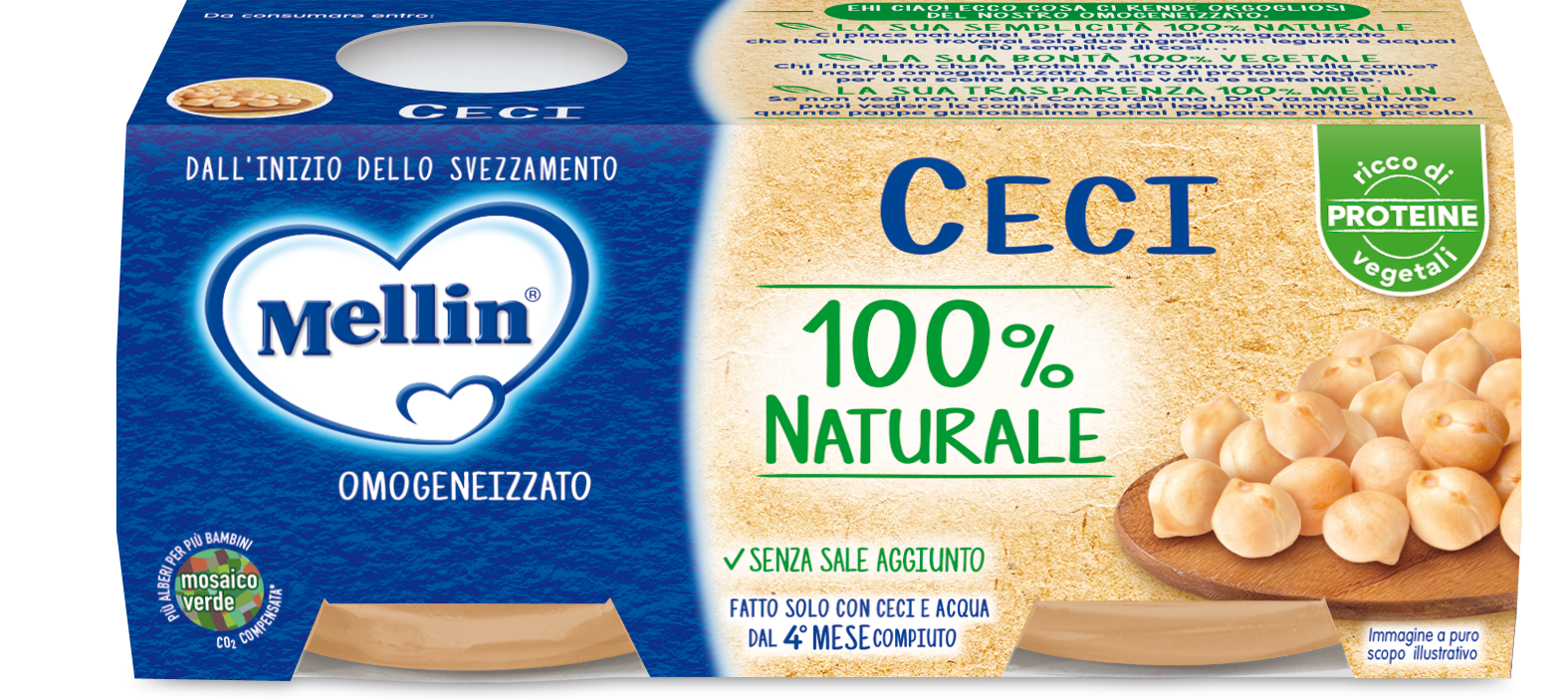 Mellin Omogenizzato Ceci 2X80 G