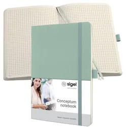 Sigel Notizbuch »Conceptum« A5 kariert - 194 Seiten türkis