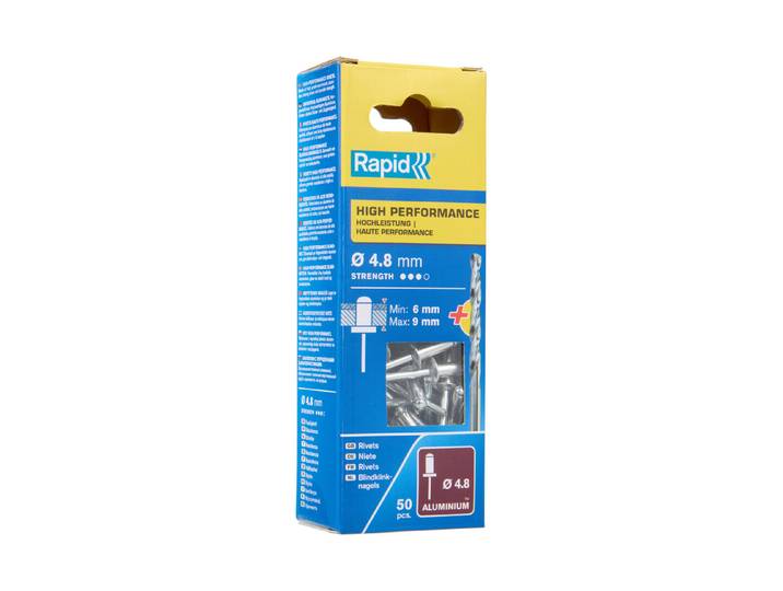 Rapid Blindnieten High Performance ⌀ 4.8 × 12 mm 50 Stück