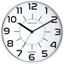 UNiLUX Wanduhr/Quarzuhr "POP", Durchmesser: 300 mm, weiß