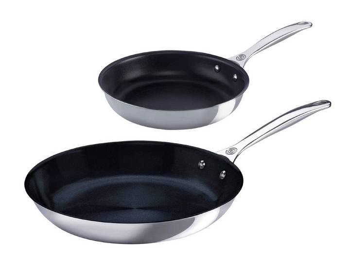 LE CREUSET Pfannen-Set 3-ply Pfannenset 20/26cm 2tlg