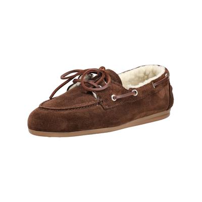 Bootsschuh PAVEMENT "Pavement Halbschuhe Veloursleder", Damen, Gr. 36, braun, Veloursleder, Schuhe Bootsschuh