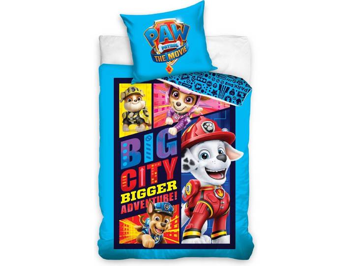PAW Patrol Dekbedovertrek Big City blauw - 140 x 200 cm - Katoen