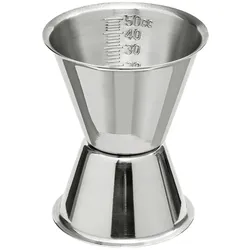 Jigger, Cocktail Messbecher mit Innenskalierung, 30/50ml