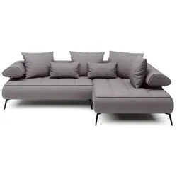 Ecksofa Seledo Stoff Silver