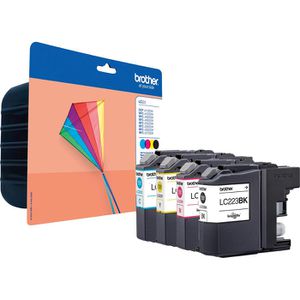 Brother LC-223 Value Pack Original Druckerpatronen schwarz, cyan, magenta, gelb