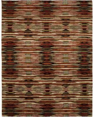 Natori KALATY Modern Multi-Colored Hand-Knotted Wool Area Rug