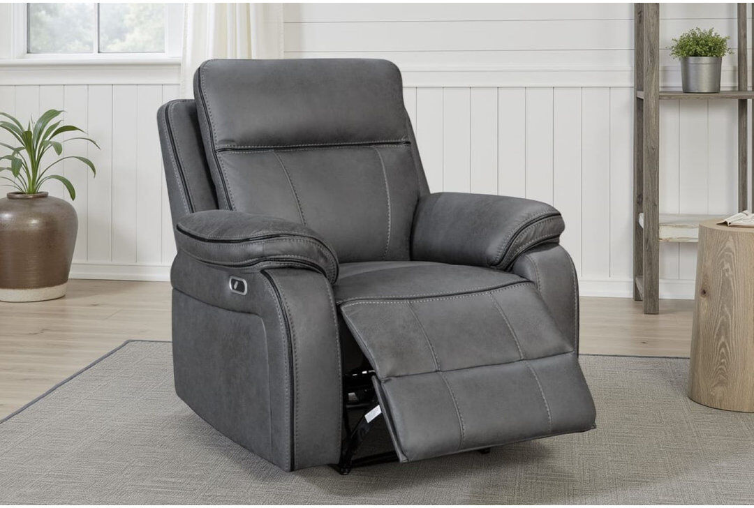 17 Stories Sukina Electric Recliner Chair Grey 96cm H X 90cm W X 93cm D