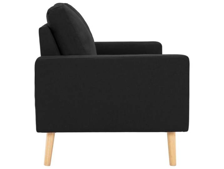 Canapé à 2 places - NANAS - Sofa-2 PERSONNES - Loveseat - Noir Tissu C8940590