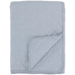 Chic Antique Aix Quilt Maritimes Streifenmuster, 180 x 130 cm, sky blue