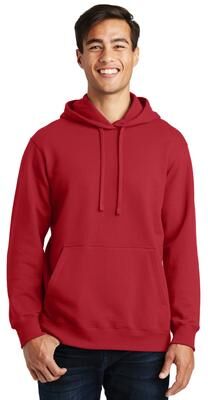 Port & Company PC850H Fan Favorite Fleece Pullover Hooded Sweatshirt in Team Cardinal size 4XL   Cotton/Polyester Blend