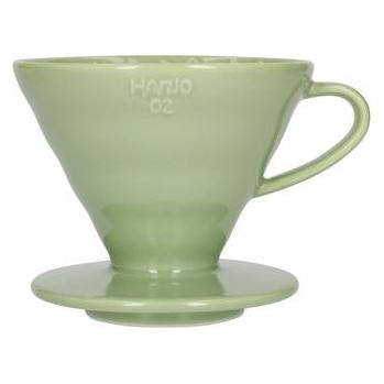 Hario V60-02 Keramik-Kaffeetropfer Smokey Green (54-260804)