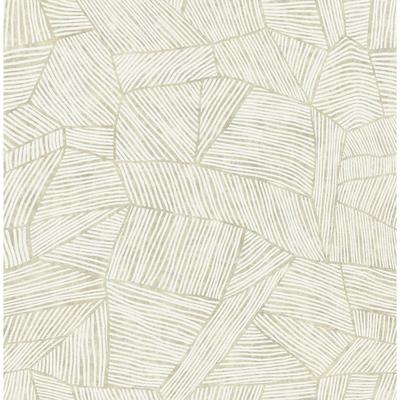 A-Street Prints Aldabra Taupe TextuGeometric Wallpaper