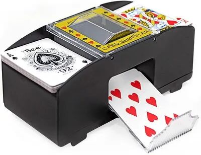 Purely Organized Spaces Automatic Playing Card Shuffler Machine, Battery Operated Poker Card Sorter, Dispenser For Home, Travel, Party Games Automatic Playing Card Shuffler Machine, Battery Operated Poker Card Sorter, Dispenser For Home, Travel, Party Gam