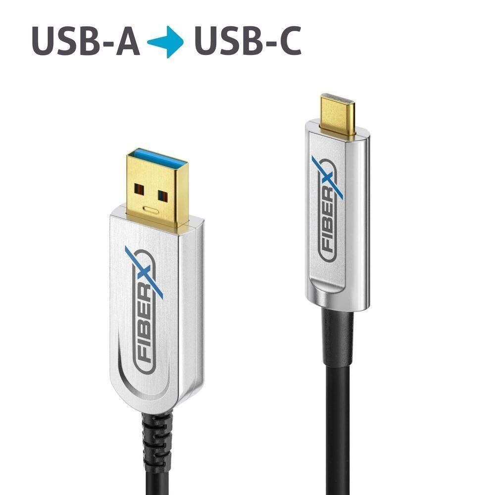 FiberX Serie - USB 3.1 Glasfaser Kabel - USB-A USB-C - 20m FX-I630-020