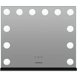 Humanas, Kosmetikspiegel, Kosmetikspiegel HS-HM02 Schminkspiegel mit LED-Beleuchtung – Schwarz