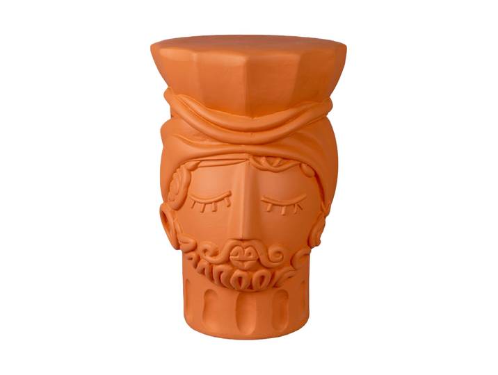 In- & Outdoor Design Beistelltisch & Hocker „Magna Graecia Man“ Terracotta Seletti