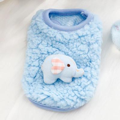 Uplift Picks Winter Velvet Newborn Kitten Sweater For Small Pets Bunny Puppies And Teacup Poodles blue Elephant 0.1 0.4kg