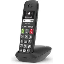 Gigaset E290, Telefon, Schwarz