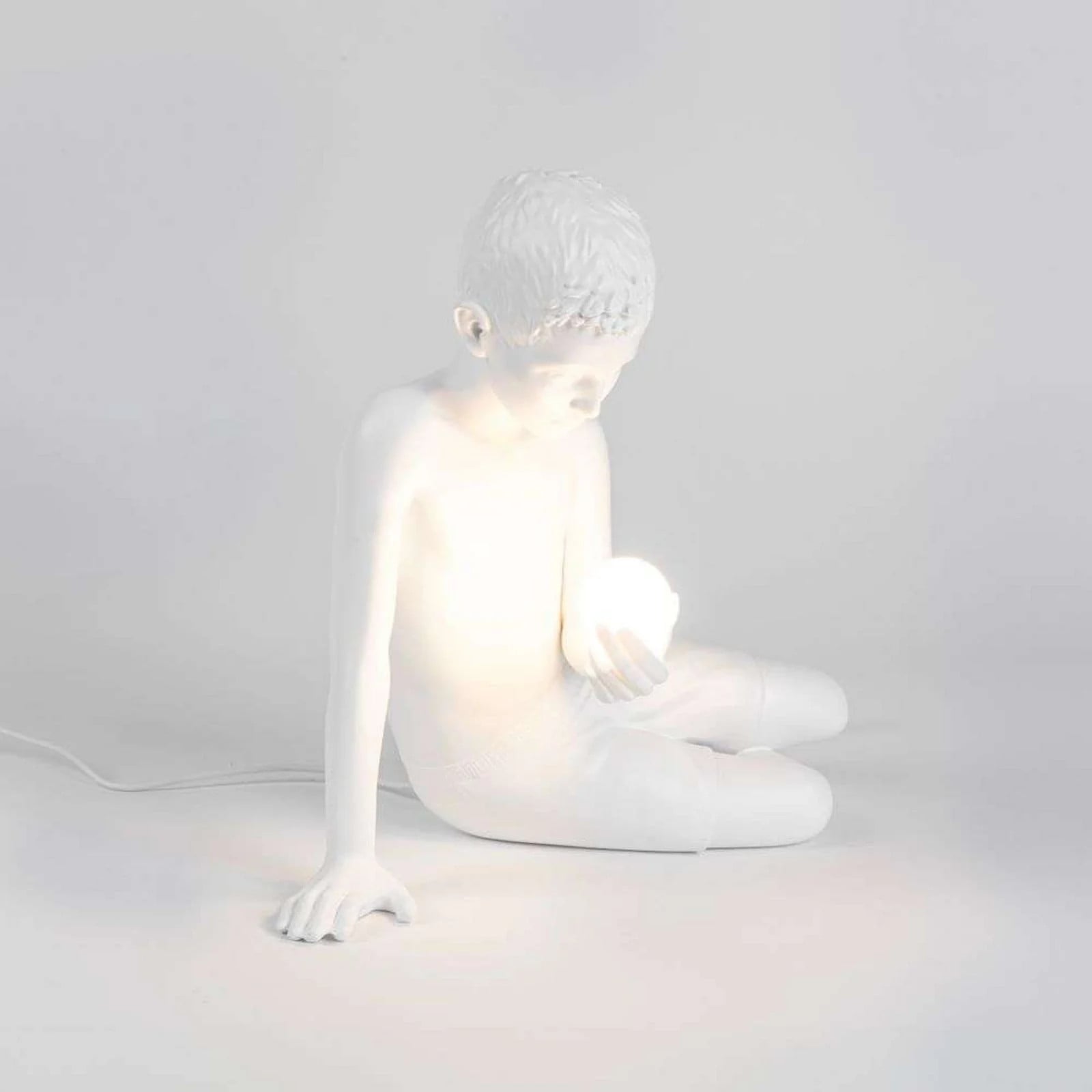 Seletti Innerglow Boy Taffellamp Mini - Wit - Kunststof