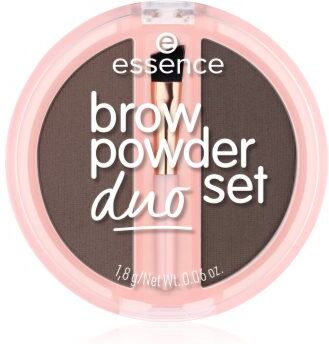 Essence Brow Powder Duo kit para sobrancelhas tom 03 Dark 1.8 g. Brow Powder Duo