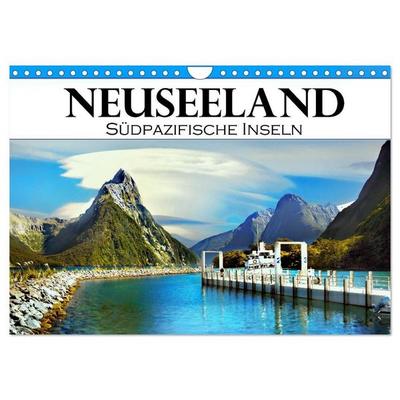 Neuseeland, Südpazifische Inseln (Wandkalender 2027 DIN A4 quer), CALVENDO Monatskalender