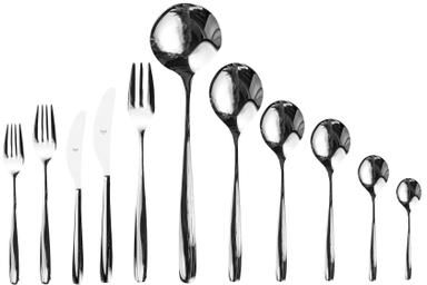 Mepra Morgana Flatware Set - 99 Pieces - Stainless Steel