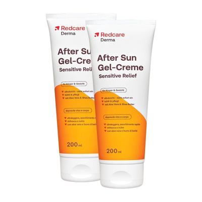 Redcare Derma After Sun Gel-Creme Sensitive Relief x2 2x200 ml Gel