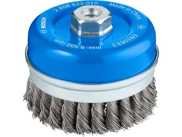Brosse boisseau PRO Metal heavy\, 100 x 0\,5 mm\, filet