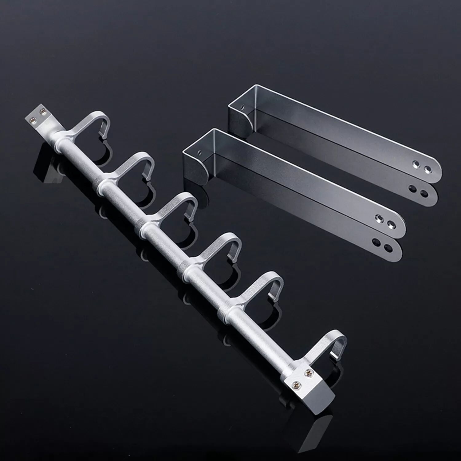 INF Porte-manteau en aluminium, au-dessus de la porte Argent