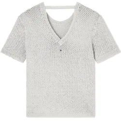 Armani Exchange kurzarm Strickshirt beige - XL - XL