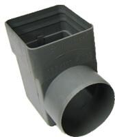 Marathon Drain Elbow Square 4 Inch Square x 4 Inch Round
