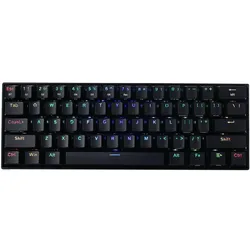 Redragon Draconic Compact RGB Wireless Blue Mechanical Tennkeyless Design Bluetooth Gaming Keyboard Black EN (Eng. Int., Kabellos), Tastatur, Schwarz