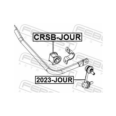 FEBEST Lagerung, Stabilisator CRSB-JOUR Hinterachse für Chrysler ALFAROME/Fiat/LANCI
