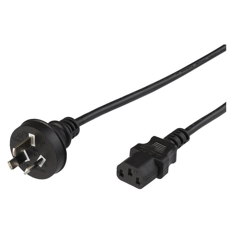 MicroConnect PE010418AUSTRALIA C13-Koppler Schwarz Stromkabel (EK493.1,8) (1.80 m, AS 3112) (EK493.1)