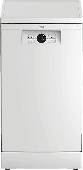 Lavavajillas - Beko BDFS26020WQ, 10 servicios, 6 programas, 45cm, AquaIntense, Motor ProSmart, Blanco