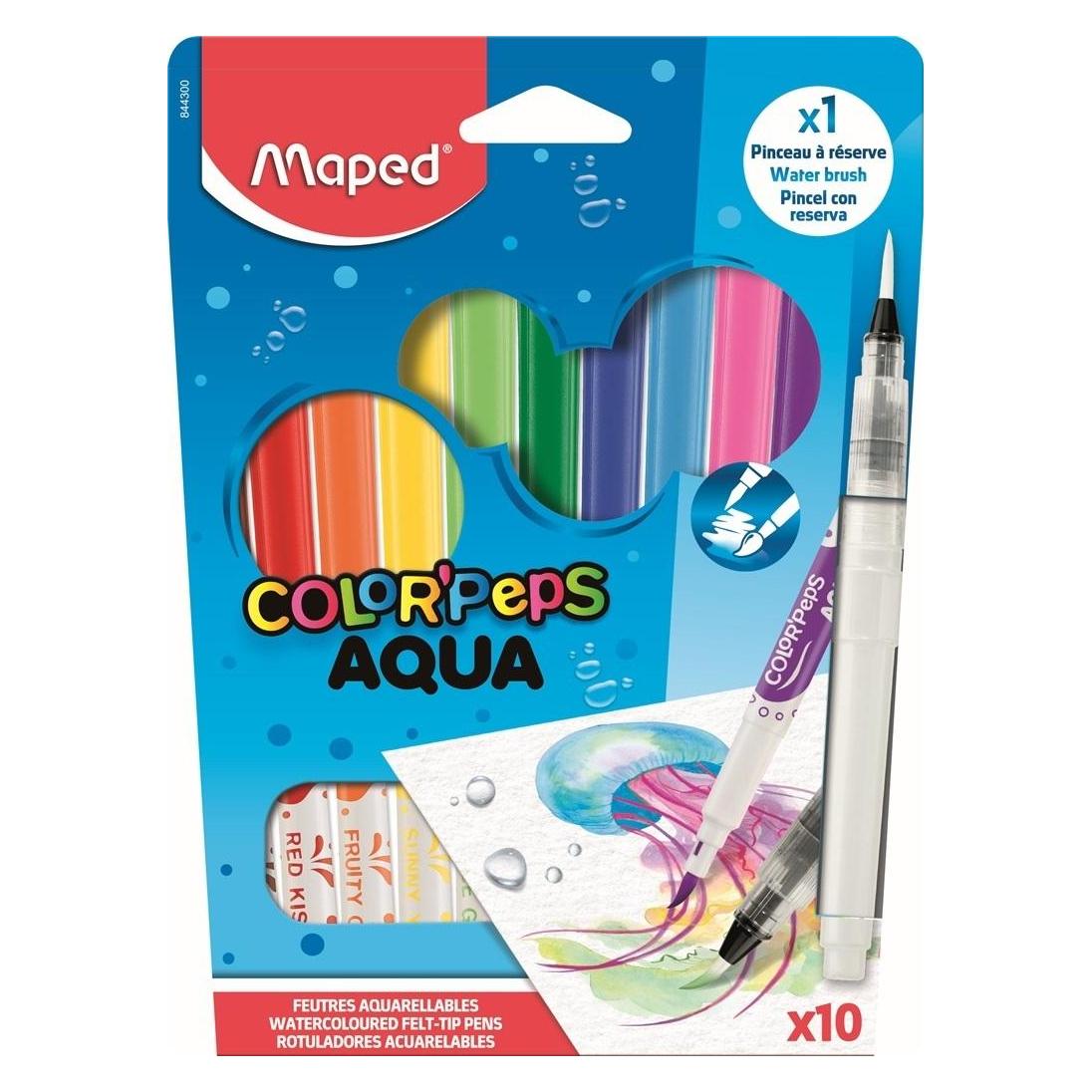Maped Faserschreiberetui 10ST Aquarell mehrfar (10x) (844300)