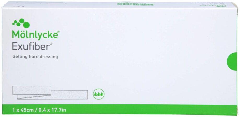Exufiber 1x45 cm Tamponaden 5stk