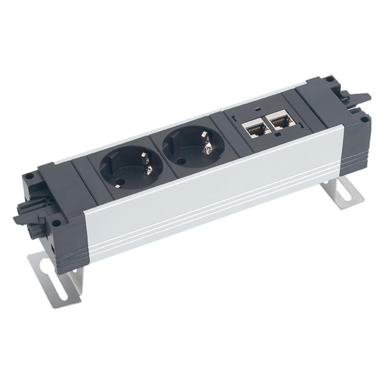 Bachmann Haltewinkel mit Langloch (2x, CEE 7/3) (940.024)